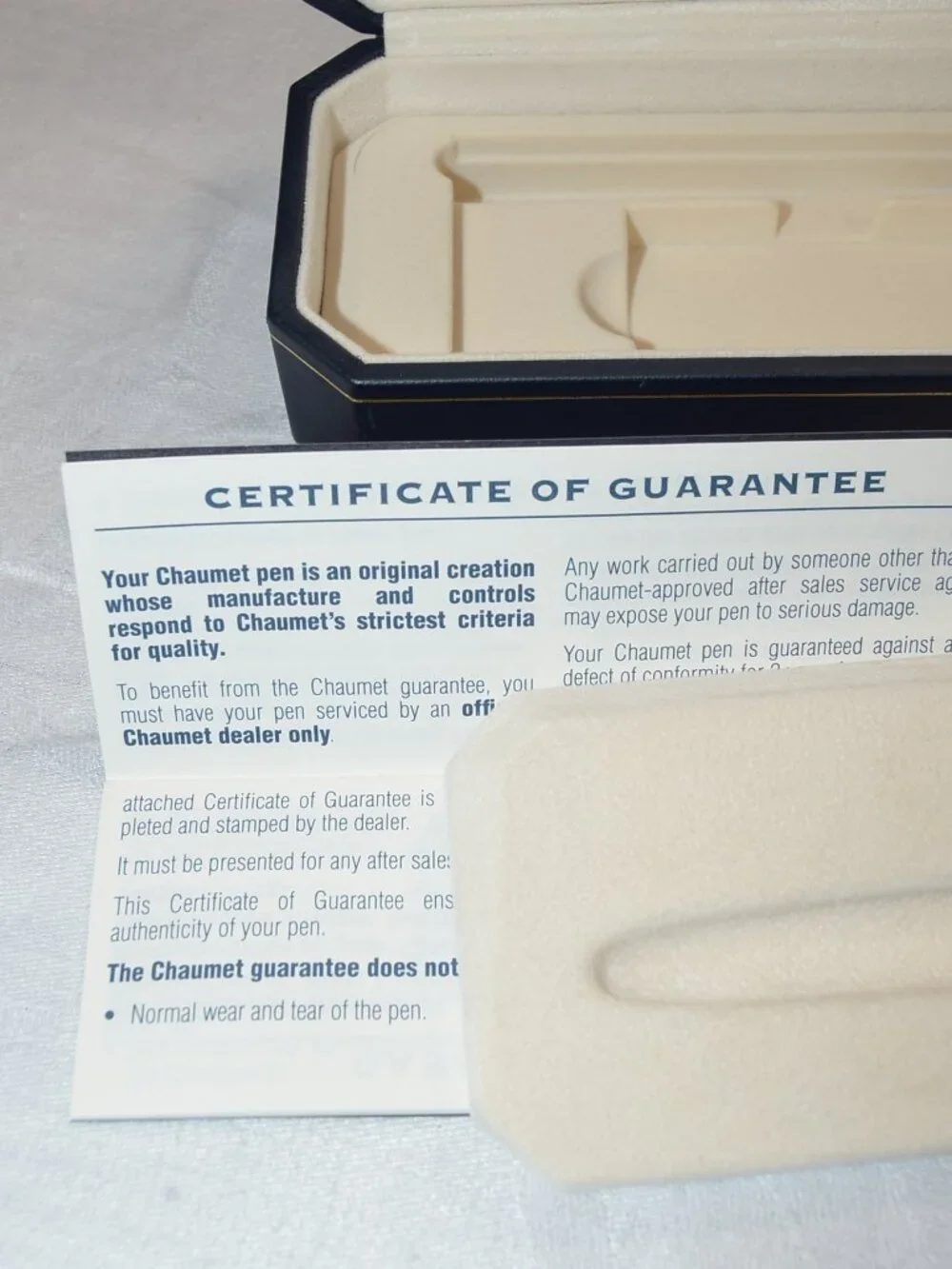 Chaumet Paris Luxury Black Lacquer & Palladium Pen - EUC WT